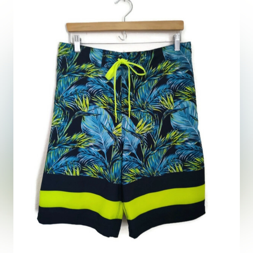 OP Swim Trunks Board Shorts Lined Beach Party Luau Size Med. 32-34